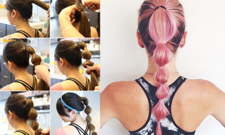 Hairstyles for gym: Ponytail-braid