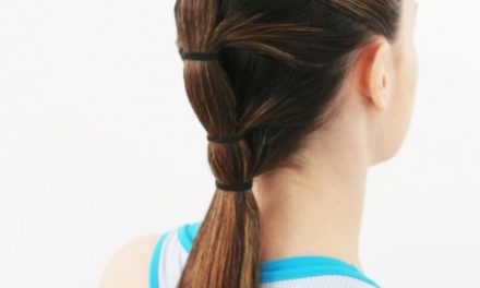 Hairstyles for gym: Tiered Pony