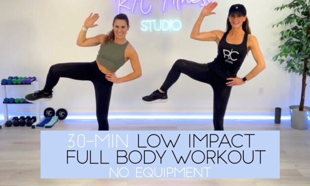30 Minutes Low Impact Full Body Workout, No Equipment